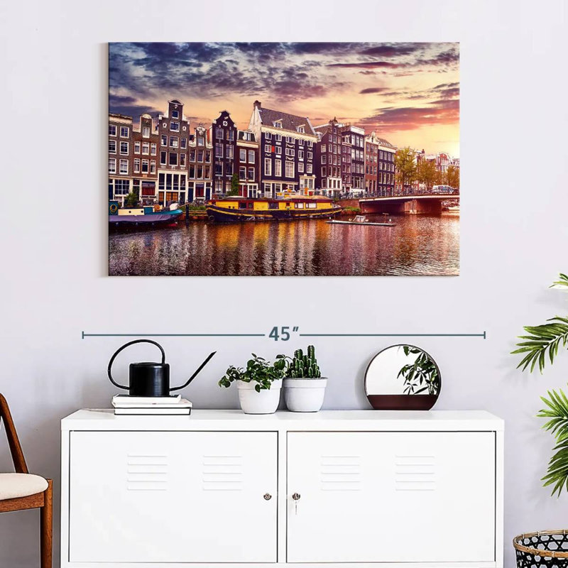 Sireci Amsterdam Canal Sunset
