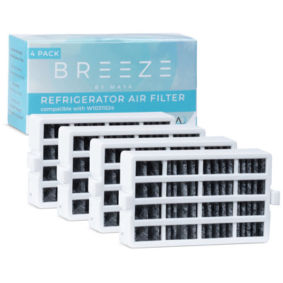 Filtre à air de remplacement pour réfrigérateur Breeze By MAYA, compatible avec le bain à remous AIR1 W10311524