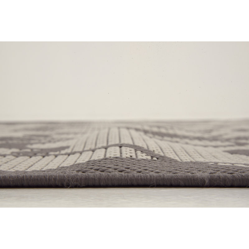 Tapis pour l'intérieur et l'extérieur gris Floyd, Tapis de couloir 2 pi 2 po x 6 pi 1 po