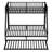 Twin XL Over Queen Metal Bunk Bed with Trundle-1383231546