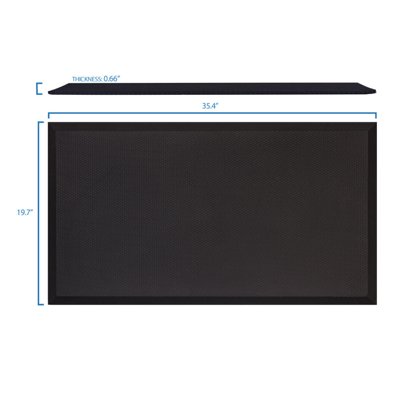  Tapis de cuisine anti-fatigue, Rectangle 1 pi 11 po x 2 pi 11 po