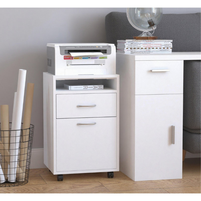 Organisateur de rangement mobile, White