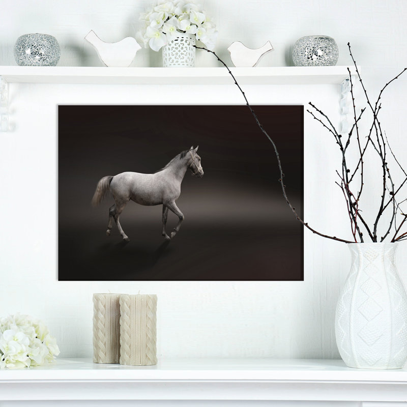 «Gray Horse», impression, H 20 po x l 20 po x P 1 po, Toile tendue