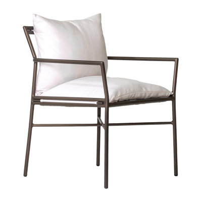 Chaise de salle à manger d'extérieur avec coussin Patinero