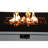 43" Rectangular Fire Pit With Metal Frame & Smoked Glass - 50,000 Stainless Steel White All Outdoor Enjoyment Hidden Propane Tank Compartment 50000 Year-Round Heating Area
