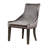Jerrita Velvet Upholstered Back Side Chair in Gray