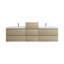 Ensemble de meuble-lavabo mural double 103 po Moreno Bailey-87461249