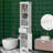 Tall Bathroom Cabinet, Freestanding Bathroom Storage Cabinet With A Drawer, Adjustable Shelves, Open Compartment, For Small Spaces-1022137509