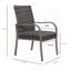 2PC Outdoor  Dining Chair, Hand -painted frame, water washed cotton  Seat for Garden, Backyard, Poolside