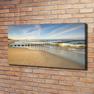 Beach On The Baltic - Wrapped Canvas Print