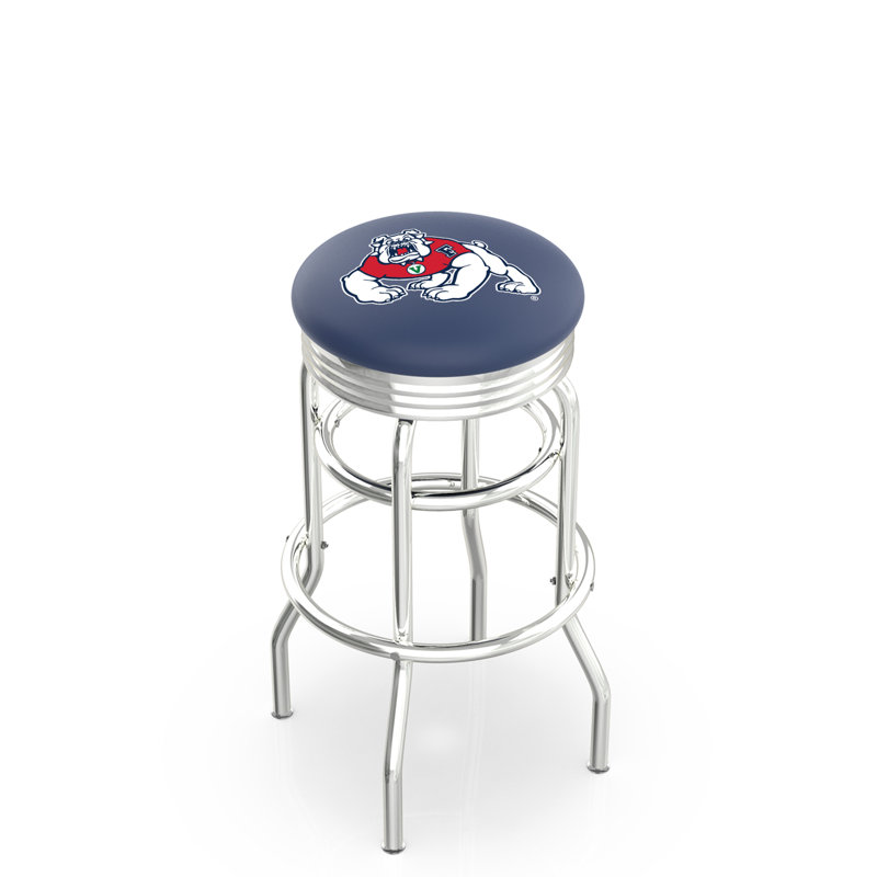 NCAA Bar & Counter Stool, Fresno State Bulldogs, Counter Stool (25" Seat Height)
