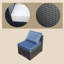 Ensemble de table 7 pièces avec fauteuil en rotin PE-701932094