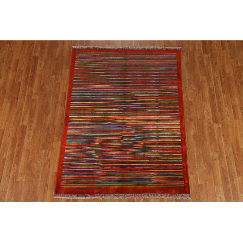 One-of-a-Kind 4'7'' X 6'2'' New Age Wool Area Rug in Multi-Colored