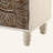 Carved 2-Door Storage Accent Cabinet