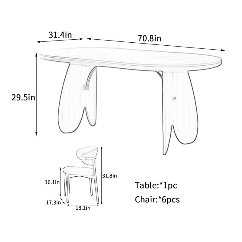 Luzero, 29.5"H x 70.8"L x 31.4"W