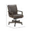 Fauteuil de conférence en cuir véritable Langston-31228689