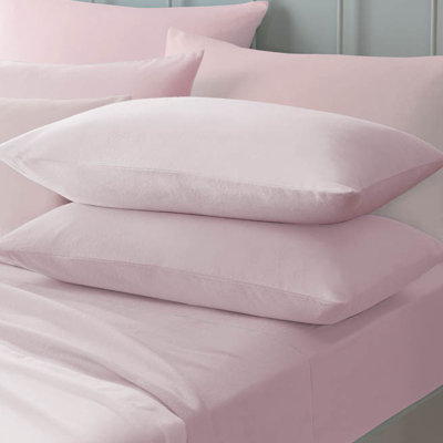 Brushed Cotton Standard Pillowcase Pair