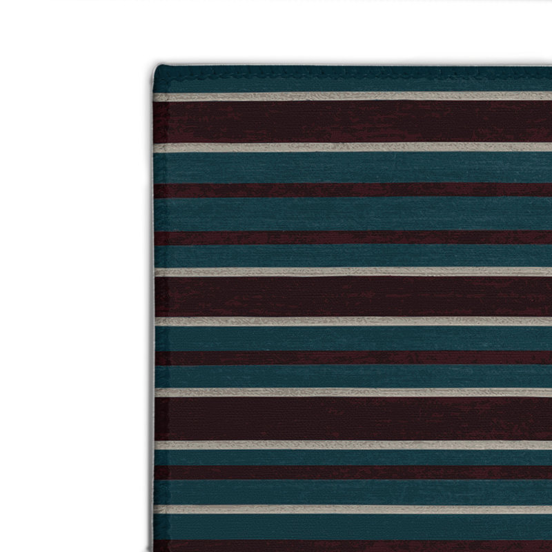 Tapis intérieur / extérieur gris HorizontalStripes, Rectangle 4pi x 6 pi