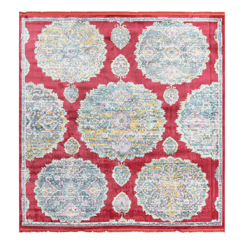 Paragon Floral Indoor Rug, Square 8'2"