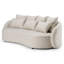 Jahmaya - Canapé d'extérieur 3 places en tissu beige