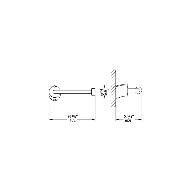 Tenso Wall Mounted Toilet Paper Holder, Chrome