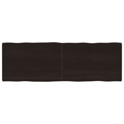 vidaXL Table Top Dark Brown Solid Oak Wood Large Foldable Table Top
