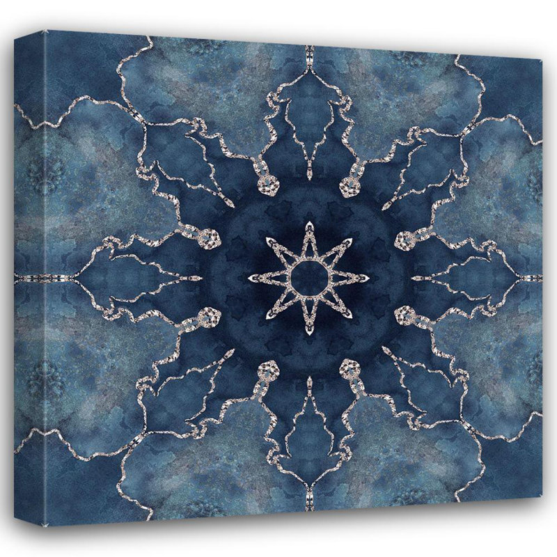 Art sur toile tendue Lark Manor ™, Haase, Andrea, bleu marine II, H 36 po x l 36 po