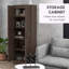 Armoire de rangement de 69 po de hauteur avec tablettes de rangement mobiles et portes à fermeture en douceur-89558937