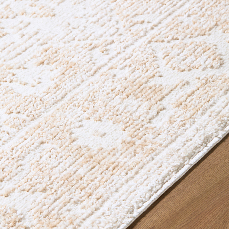 ELLE Decor X Livabliss Odeon Machine Woven Rug, Rectangle 2' x 2'11", Cream