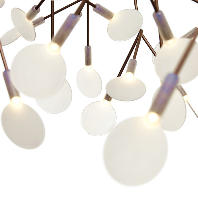 Heracleum III The Big O LED Chandelier, Copper, 63 inches, 4 meters