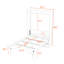 Lit escamotable double en bois avec 2 tiroirs
