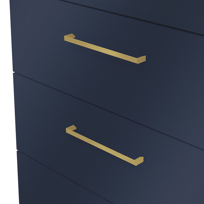 Ensemble de meubles de chambre Jolyne, 4 pièces comprenant une commode, un coffre de rangement haut et deux tables de chevet