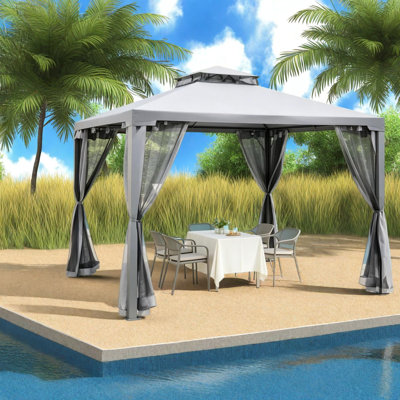 Large Canopies & Gazebos(must Include Frame), Steel Modern Patio