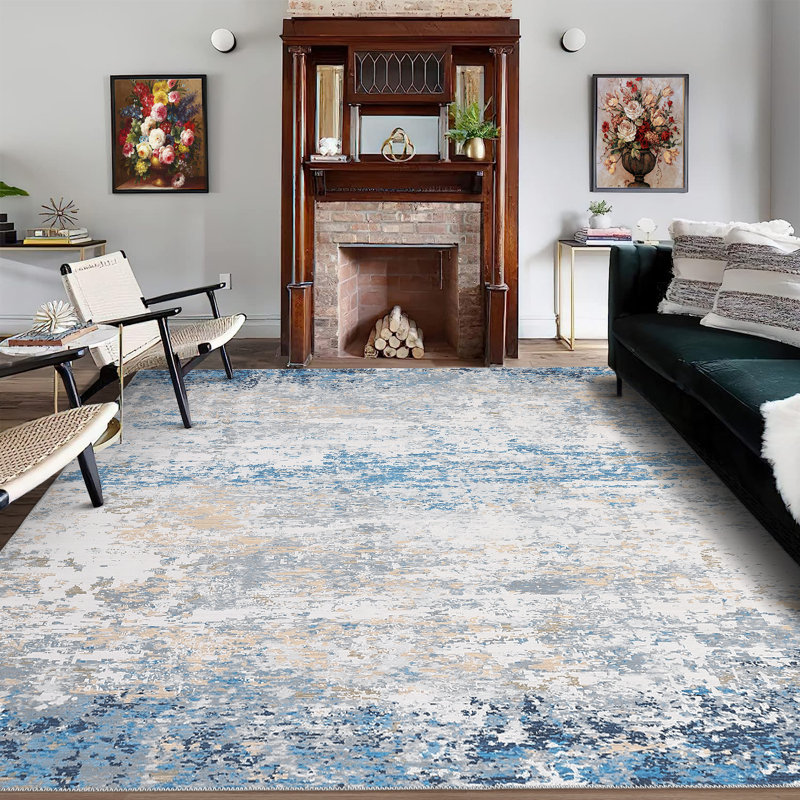 Emeliana Washable Rug, Rectangle 9 pi x 12 pi
