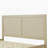 Solid Wood Platform King Bed With Rattan-1250003215