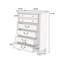 Commode de style chambre à coucher avec tiroirs 1 pièce