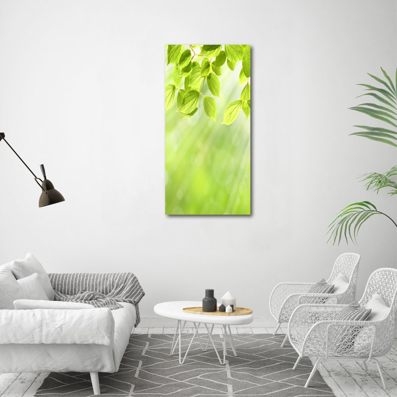 Dearing Green Leaves - Wrapped Canvas Print