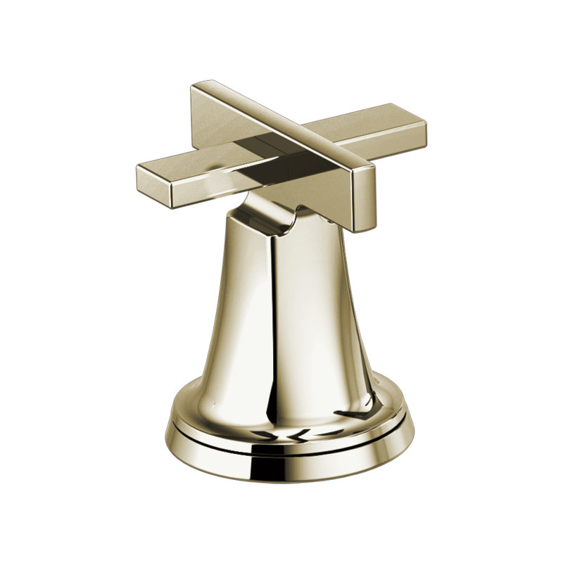Levoir® Roman Tub Faucet with Handshower Less Handles, Cross, Polished Nickel