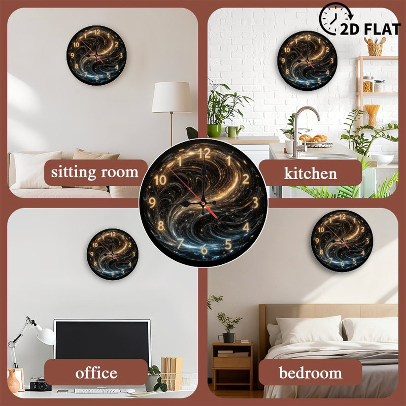 Horloge Cosmic Swirl
