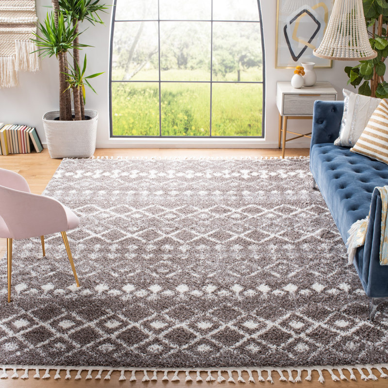 Tapis à poils longs Berber Performance Southwestern, Rectangle 5 pi 3 po x 7 pi 7 po