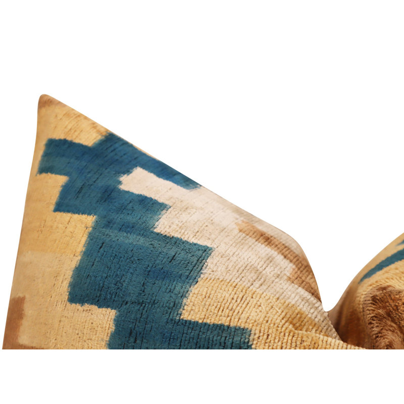 Lumbar Pillow Cover & Insert, Brown/Blue