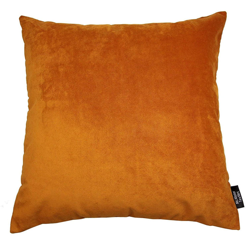 Square Floor Cushion, Burnt Orange/Grey