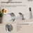 Waterfall Roman Tub Faucet with Hand Shower, 3-Hole Deck Mount-79598565