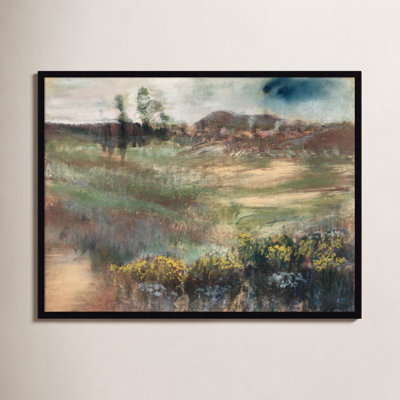 Edgar Degas's Landscape With Smokestacks Print