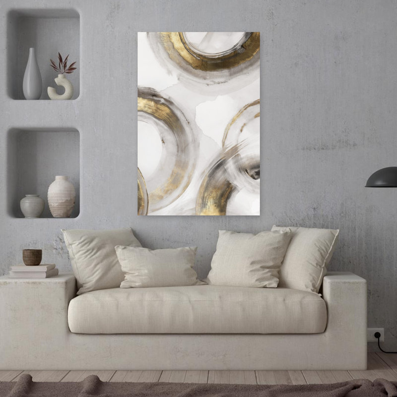 «Whirlwind Wonder I», art contemporain abstrait et élégant, H 36 po x l 24 po