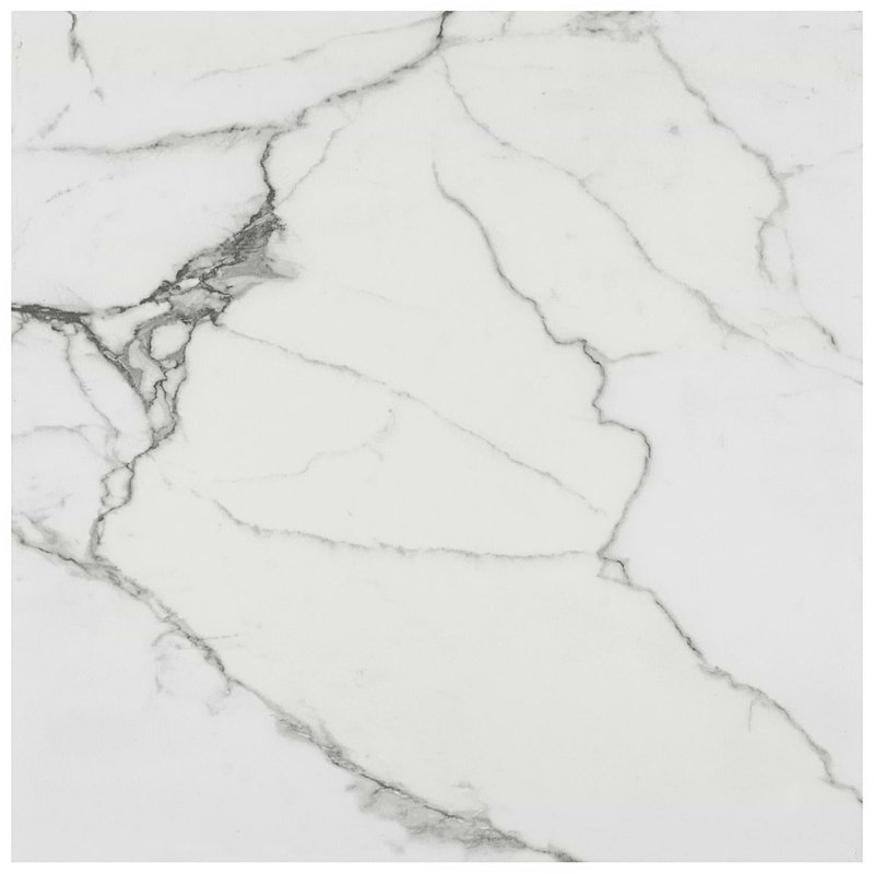 Dreamstone 24X24 Matte Porcelain Tile, Statuario Venato Matte
