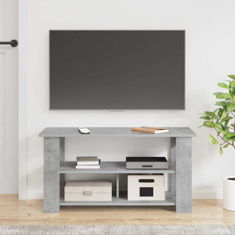 Unfinished TV Stand for TVs up to 88", Concrete Grey