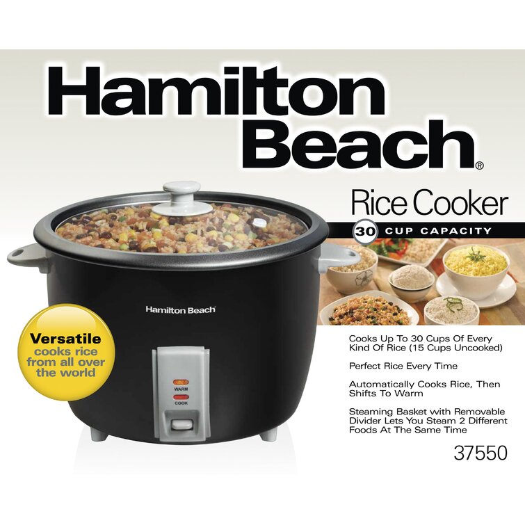 Hamilton Beach 16 Cup Capacity Rice Cooker and Food Steamer