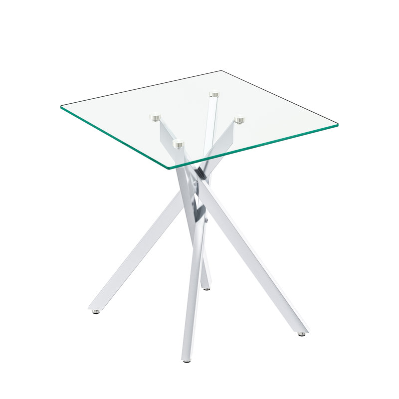 Chyan Glass Top, 1 piece, Silver