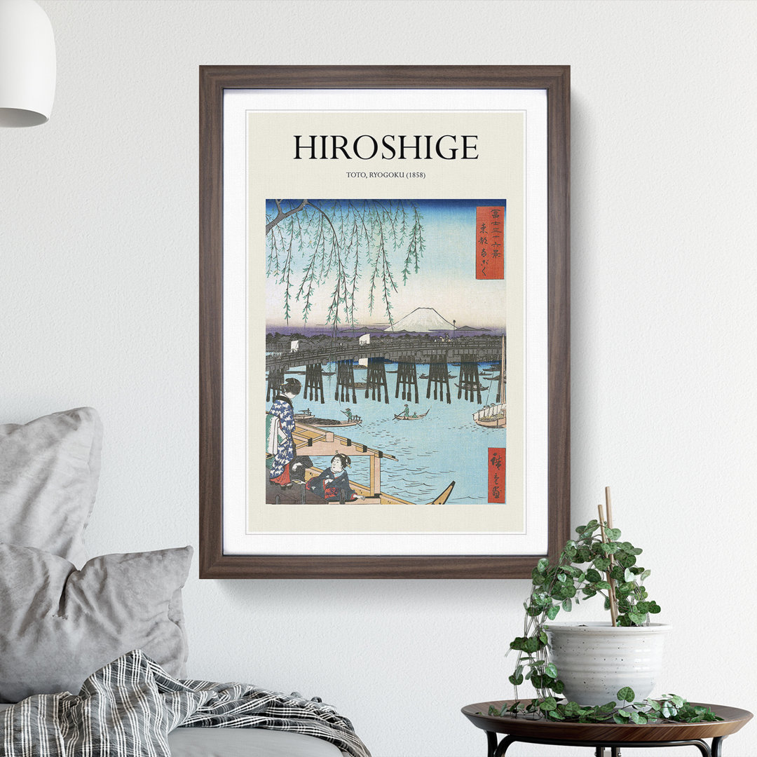 A View of Mount Fuji by Utagawa Hiroshige - Picture Frame Painting